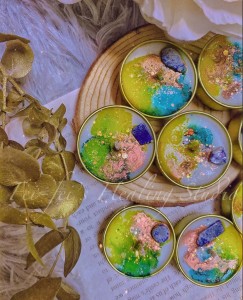 ♦Health, Therapy, Breath. 健康/治療/療癒呼吸 水晶能量蠟燭♦